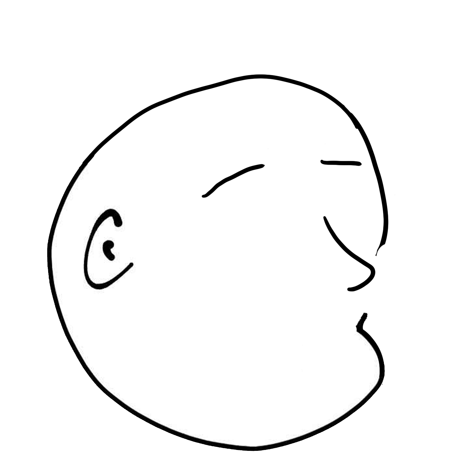 Doodette Face blank template